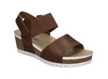 Sandale JOSEF SEIBEL "Quinn 09, cognac", Damen, Gr. 40, braun (cognac), Obermaterial: 100% Rindsleder Leather cow., Schuhe Sandale