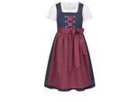 Dirndl NÜBLER "Kinderdirndl Gesr", Mädchen, Gr. 104, EURO, blau, Obermaterial: 100% Baumwolle CO., Kleider