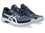 Tennisschuh ASICS "GAME FF", Damen, Gr. 38, blau (midnight, weiß), Textil, Schuhe, Multicourt-Schuh, Allcourt-Schuh