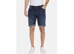 Bermudas BABISTA "Jeansbermuda CARZINI", Herren, Gr. 58, N-Gr, blau (dunkelblau), Obermaterial: 98% Baumwolle CO. 2% Elasthan EL., Hosen Bermudas