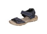 Sandale JOSEF SEIBEL "Lene 01, dunkelblau-kombi", Damen, Gr. 40, blau (dunkelblau, kombi), Obermaterial: 80% Rindsleder Leather cow. 20% Textilmaterial TEXMAT., Schuhe Sandale