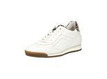 Sneaker GABOR "Gabor Sneaker Glattleder", Damen, Gr. 39, weiß, Glattleder, Schuhe Sneaker