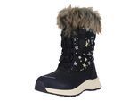 Stiefel ZIGZAG "Wesend", Mädchen, Gr. 24, blau, Lederimitat, Synthetik, Schuhe Stiefel, mit bequemem Kunstfellbesatz und Allwetterprofil
