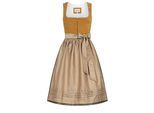 Dirndl NÜBLER "Dirndl Midi Kira", Damen, Gr. 38, EURO, gelb, Obermaterial: 100% Polyester PES., Kleider