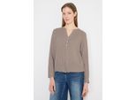 Langarmbluse CECIL, Damen, Gr. M (40), urban taupe, Stoff, 100% Viskose, gestreift, normal normal, Rundhals, Bündchen, Blusen, aus softer Viskose