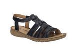 Sandale JOSEF SEIBEL "Ivy 02, schwarz", Damen, Gr. 38, schwarz, Obermaterial: 100% Rindsleder Leather cow., Schuhe Sandale