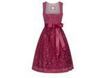 Dirndl NÜBLER "Dirndl midi Gundi", Damen, Gr. 36, EURO, lila (beere), Obermaterial: 100% Polyester PES., Kleider, Topseller