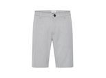 Chinoshorts SOLID "Chinoshorts SDFrederic", Herren, Gr. M, N-Gr, grau (lig grau m), Obermaterial: 62% Polyester PES. 33% Viskose CV. 5% Elasthan EL., Hosen Chinoshorts