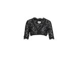 Dirndlbluse NÜBLER "Dirndlbluse 3/4 Arm Laura", Damen, Gr. 40, schwarz, Obermaterial: 87% Polyamid PA. 13% Elasthan EL., Blusen Dirndlbluse