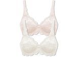 Bügel-BH SUSA "2er Pack Bügel BH Latina", Damen, Gr. 100, Cup F, bunt (champagner beige), Obermaterial: 77% Polyamid PA. 15% Baumwolle CO. 8% Elasthan EL., BHs Bügel-BH