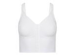 Entlastungs-BH SUSA "Vorderverschluss BH London", Damen, Gr. 85, Cup F, weiß, Stoff, Obermaterial: 75% Polyamid PA. 25% Elasthan EL., BHs Entlastungs-BH