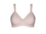 Schalen-BH SUSA "Schalen BH ohne Bügel Milano", Damen, Gr. 80, Cup D, beige (sand), Stoff, Obermaterial: 79% Polyamid PA. 13% Elasthan EL. 8% Baumwolle CO., BHs Schalen-BH