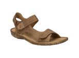 Sandale JOSEF SEIBEL "Rosalie 56, camel-kombi", Damen, Gr. 36, braun (camel, kombi), Obermaterial: 100% Rindsleder Leather cow., Schuhe Sandale
