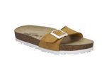 Sandale JOSEF SEIBEL "Hermine 03, gelb-kombi", Damen, Gr. 38, gelb (gelb, kombi), Obermaterial: 100% Rindsleder Leather cow., Schuhe Sandale
