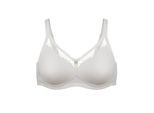 Bügelloser BH SUSA "BH ohne Bügel Capri", Damen, Gr. 75, Cup D, weiß, Obermaterial: 82% Polyamid PA. 18% Elasthan EL., BHs