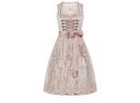 Dirndl NÜBLER "Dirndl midi Tessa", Damen, Gr. 46, EURO, rosa, Obermaterial: 100% Polyester PES., Kleider