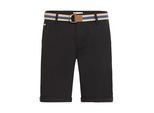Chinoshorts SOLID "Chinoshorts SDMonty", Herren, Gr. M, N-Gr, schwarz, Obermaterial: 98% Baumwolle CO. 2% Elasthan EL., Hosen Chinoshorts