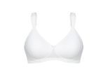 Schalen-BH SUSA "Schalen BH ohne Bügel Milano", Damen, Gr. 90, Cup A, beige (ivory), Stoff, Obermaterial: 79% Polyamid PA. 13% Elasthan EL. 8% Baumwolle CO., BHs Schalen-BH
