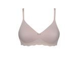Bügelloser BH SUSA "BH ohne Bügel Nizza", Damen, Gr. 85, Cup C, beige (sand), Obermaterial: 58% Baumwolle CO. 36% Polyamid PA. 6% Elasthan EL., BHs