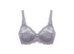 Bügel-BH SUSA "BH mit Bügel Latina", Damen, Gr. 75, Cup D, lila (frosty lavender), Spitze, Obermaterial: 77% Polyamid PA. 15% Baumwolle CO. 8% Elasthan EL., BHs Bügel-BH