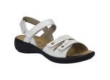 Sandale JOSEF SEIBEL "Ibiza 86, weiss", Damen, Gr. 41, weiß, Obermaterial: 100% Rindsleder Leather cow., Schuhe Sandale