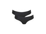 String SLOGGI "String Zero Microfiber Hipstring 2.0 2er Pack", Damen, Gr. XL, schwarz, Obermaterial: 76% Polyamid PA. 24% Elasthan EL., Unterhosen String