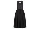 Dirndl NÜBLER "Dirndl lang Saskia", Damen, Gr. 40, EURO, schwarz, Obermaterial: 100% Viskose CV., Kleider