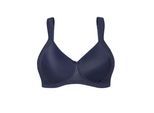 Schalen-BH SUSA "Schalen BH ohne Bügel Milano", Damen, Gr. 90, Cup A, blau (marine), Stoff, Obermaterial: 79% Polyamid PA. 13% Elasthan EL. 8% Baumwolle CO., BHs Schalen-BH