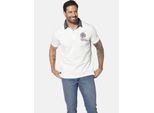 Poloshirt JAN VANDERSTORM "Poloshirt TORGUND", Herren, Gr. XXL, weiß (wollweiß), Obermaterial: 100% Baumwolle CO., Shirts