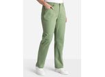 Stretch-Hose SHEEGO, Damen, Gr. 24, Kurzgrößen, eucalyptus, 97% Baumwolle, 3% Elasthan, unifarben, Hosen