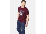 Rundhalsshirt JAN VANDERSTORM "T-Shirt TERNO", Herren, Gr. 4XL, rot, Obermaterial: 100% Baumwolle CO., comfort fit normal, Rundhals, Shirts Rundhalsshirt
