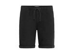 Chinoshorts SOLID "Chinoshorts SDHenk", Herren, Gr. XL, N-Gr, schwarz, Obermaterial: 98% Baumwolle CO. 2% Elasthan EL., Hosen Chinoshorts