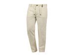 Leinenhose INDICODE "Leinenhose IDIves", Herren, Gr. L, N-Gr, beige (fog), Obermaterial: 55% Leinen LI. 45% Baumwolle CO., Hosen