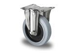 CASCOO Bockrolle ø 100 mm Serie R4E2 Rollenlager Edelstahl (FIP22S0100R4E2Q0N)