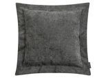 Dekokissen MAGMA HEIMTEX "ARLO Flatterkissen", anthrazit, unifarben, B:70cm H:8cm L:70cm, Chenille, Faserbällchen (Polyester), Polyester, Dekokissen_Sitzkissen_Kissenhüllen, Elegantes Zierkissen mit samtiger Struktur und zeitlosem Design