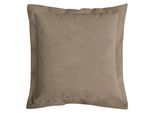 Dekokissen MAGMA HEIMTEX "SHARA Flatterkissen", taupe, cord gestreift unifarben, B:70cm H:8cm L:70cm, Faserbällchen (Polyester), Polyester, Dekokissen_Sitzkissen_Kissenhüllen, in trendigem Cord-Stoff und elegantem Stehsaum