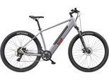 E-Bike TELEFUNKEN "Aufsteiger M921" Gr. 48, grau (grau, schwarz), Elektrofahrräder, 48cm, 29 Zoll (73,66cm), Pedelec, Elektrofahrrad für Damen u. Herren, MTB