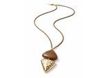 Lange Kette "Beate", Damen, Gr. onesize, Metall, braun, COLLEZIONE ALESSANDRO, Basic, Halsketten, mit opulenten Behang