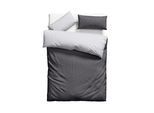 Bettwäsche OTTO HOME "Desner2", silber (anthrazit, silber), B/L: 135cm x 200cm, 1 Stk., 1 Stk., Microfaser, B/L: 40cm x 80cm, 2 Stk., Microfaser, Obermaterial: 100% Polyester, Bettwäsche, Bettwäsche, Premium Qualität, sehr weich, uni, ab 135x200 cm