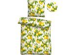 Bettwäsche "Romy", gelb, B/L: 135cm x 200cm, 1 Stk., 1 Stk., Renforcé, B/L: 80cm x 80cm, 2 Stk., Renforcé, Obermaterial: 100% Baumwolle, CASTELL - MARKENBETTWÄSCHE, Bettwäsche, Bettwäsche, hautsympathisch, 100% Baumwolle, Reißverschluss, ganzjährig nutzbar