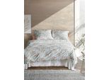 Bettwäsche IRISETTE "Easy 8606", grün (salbei), B/L: 140cm x 200cm, 1 Stk., 1 Stk., Seersucker, B/L: 90cm x 70cm, 2 Stk., Seersucker, Obermaterial: 100% Baumwolle, Bettwäsche, Bettwäsche, pflegeleicht und bügelfrei