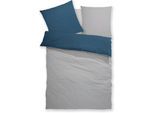 Bettwäsche OTTO HOME "Desner2", blau (marine, hellgrau), B/L: 135cm x 200cm, 1 Stk., 1 Stk., Microfaser, B/L: 80cm x 80cm, 2, Microfaser, Obermaterial: 100% Polyester, Bettwäsche, Bettwäsche, Premium Qualität, sehr weich, uni, ab 135x200 cm