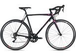 Rennrad WYLD "WYLD Rennrad 28'' Whirlwind 100 16 Gänge" Gr. 58, schwarz, Fahrräder, Herren, 58cm, 28 Zoll (71,12cm) hinten: 28 Zoll (71,12cm)