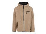 Anorak BRANDIT "Brandit Herren Teddyfleece Worker Jacket", Herren, Gr. XL, beige (camel), 100% Polyester, unifarben, normal, ohne Ausschnitt, Jacken