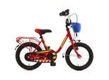 Kinderfahrrad BACHTENKIRCH "14" Feuerwehr" Gr. 25, rot (rot, rot), Fahrräder, Kinder, 25cm, 14 Zoll (35,56cm)