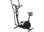 Crosstrainer CHRISTOPEIT SPORT "Crosstrainer CT 6", schwarz, Crosstrainer, ohne Unterlegmatte, 120 kg max. Benutzergewicht, 15 Widerstandsstufen, B:75cm H:158cm L:116cm