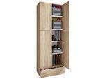 Kleiderschrank Lona XXL Sonoma Eiche ca. 70x200x39 cm