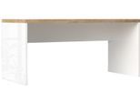 Schreibtisch HOME AFFAIRE "Easy, Computertisch – 38 mm Platte, perfekt fürs Büro & Homeoffice", weiß hochglanz lack, eiche cadiz dekor, weiß hochglanz lack, eiche cadiz dekor, B:160cm H:74cm T:68cm, Tische, Schreibtisch, Breite 160 cm, in 2 Größen, optional erweiterbar