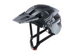 Fahrradhelm CRATONI "MTB - Fahrradhelm AllSet Pro schwarz/weiß matt" Gr. 1, schwarz, Helme, 1, 100% Erzeugnis unbest Zusammensetzg EuZ., Fahrradhelm