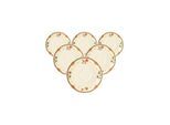 Untertasse SELTMANN WEIDEN "Teeuntertassen Marieluise Weihnachtsnostalgie ø 13 cm 6er Set creme", beige (creme), B:13cm H:2cm L:13cm Ø:13cm, Speiseteller, Untertasse, Spülmaschinengeeignet, Mikrowellengeeignet, Ofenfest, Salamandergeeignet, Kühlschrankgeeignet, Gefrierschrankgeeignet